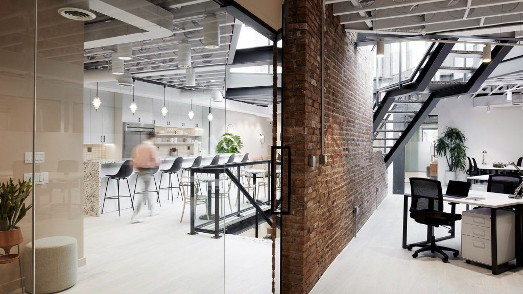 sharing office space
